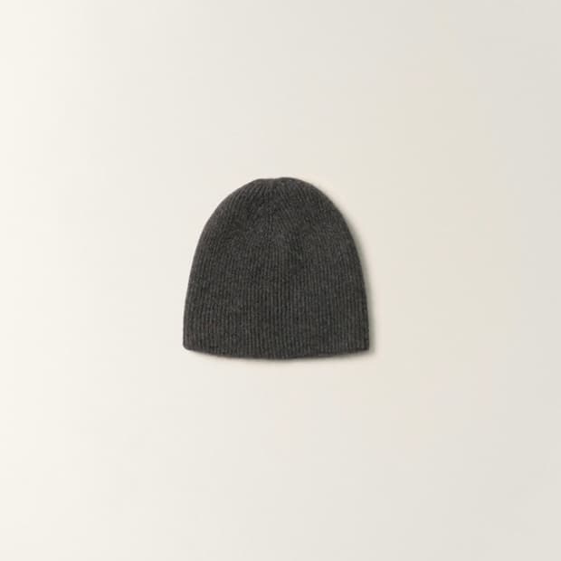 낫띵리튼 Bisou baby alpaca beanie (딥차콜)