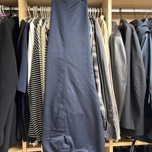 나나미카 와이드 치노 팬츠 34사이즈 네이비