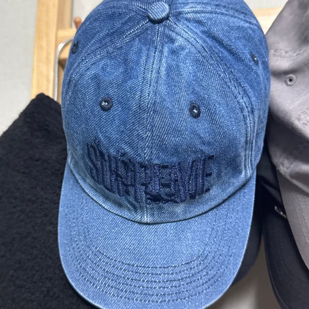 슈프림 스플래터 6패널 데님 캡