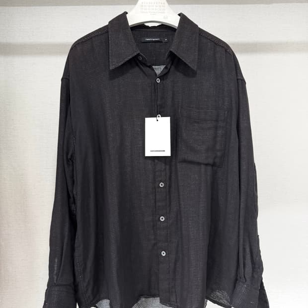 [최저가] 해칭룸 아카이브 셔츠 V2 워시드 블랙