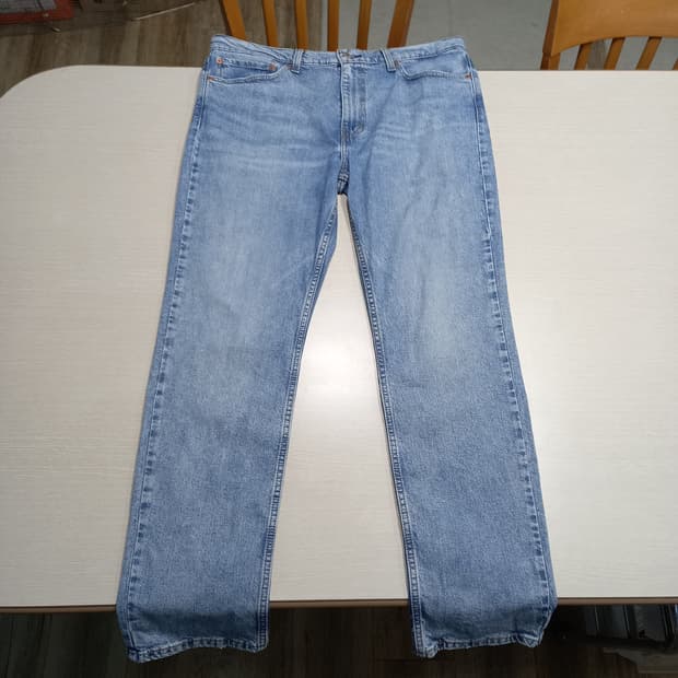 37 리바이스511 워싱 스판 슬림일자진 연청 37-136