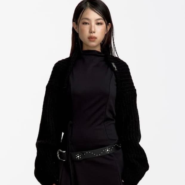 카시코 니트 볼레로 가디건