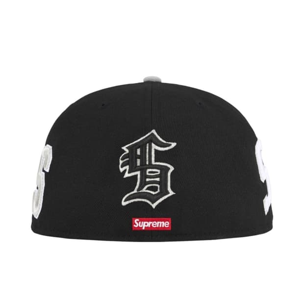 슈프림 멀티s 로고 뉴에라 블랙 718