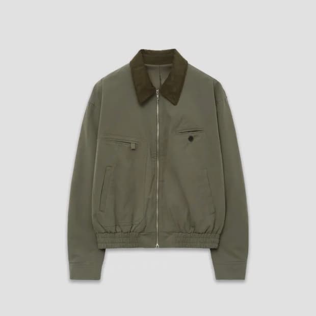 인템포무드 루프 포켓 워크 자켓 카키