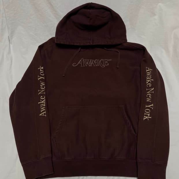 어웨이크 뉴욕 브라운 리버스위브 후드