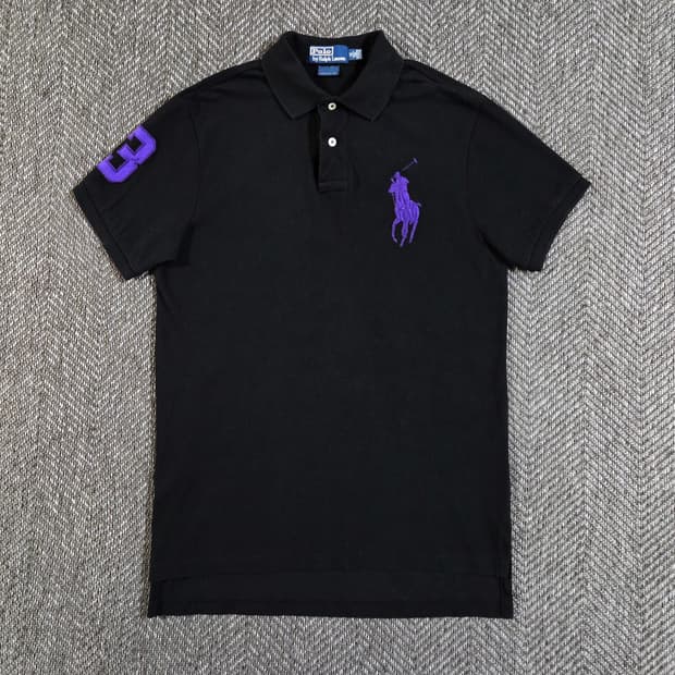 폴로 랄프로렌 빅포니 블랙 카라 반팔티