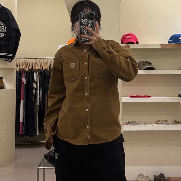 칼하트WIP L/S 토니 셔츠 해밀턴 브라운 U1456