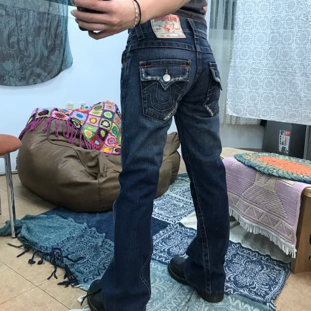 트루릴리젼 여성 부츠컷 데님팬츠 