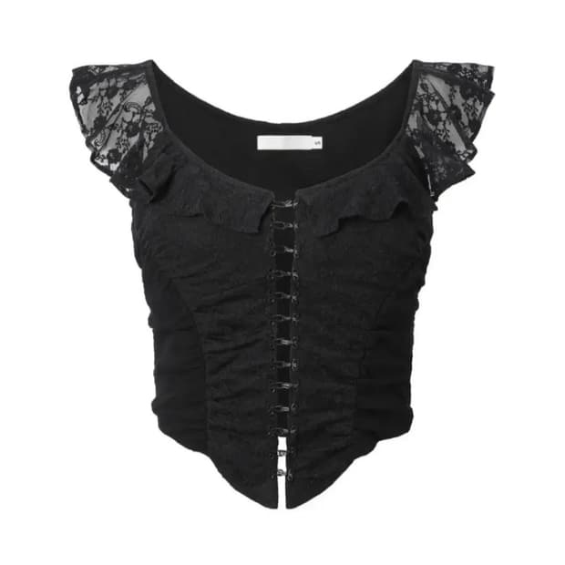 새상품 쓰리타임즈 케이티 레이스 탑 katie lace top M