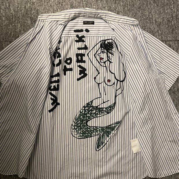 04SS 꼼데가르송 옴므 플러스 갤슨 반팔 셔츠 [L]