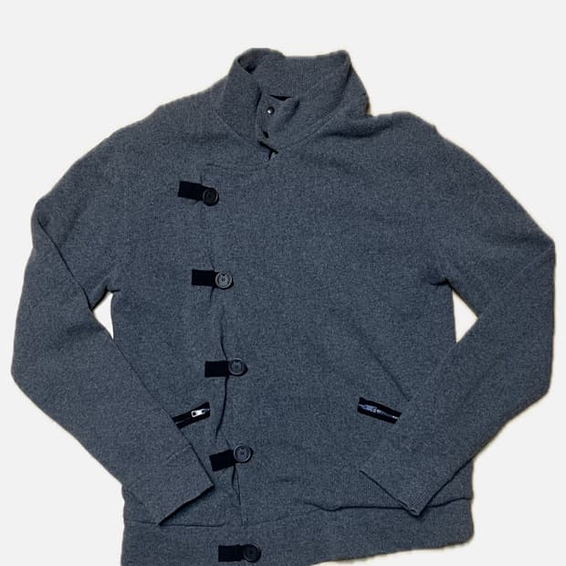 엠포리오 아르마니 비대칭 펜싱 니트자켓 m 나폴레옹