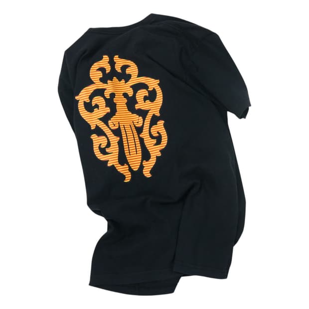 크롬하츠 대거 스트라이프 로고 포켓 반팔 티셔츠 블랙 (XL)