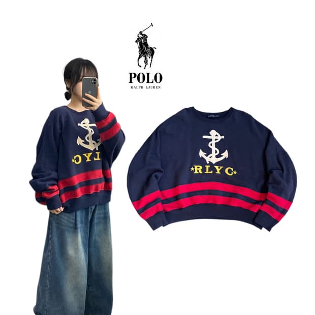 폴로 제팬 신형 앵커 스웻 맨투맨