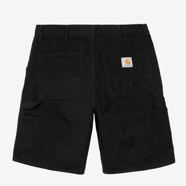 칼하트윕 싱글 니 쇼트 디어본 블랙 린스드