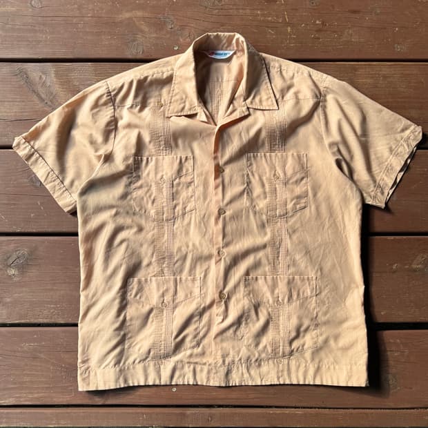 70s 빈티지 구아야베라 셔츠 (XL) 