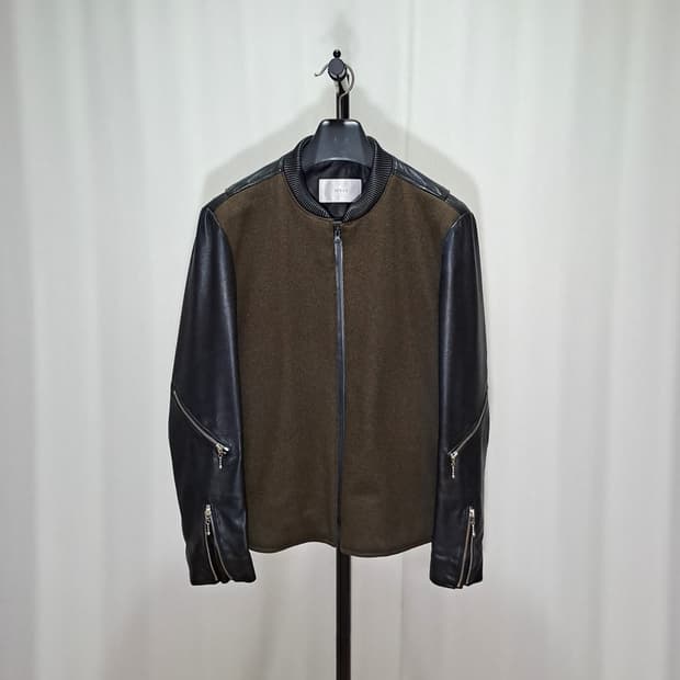 (택포) 엠비오 캐시미어 혼용 양가죽 자켓 100 B644