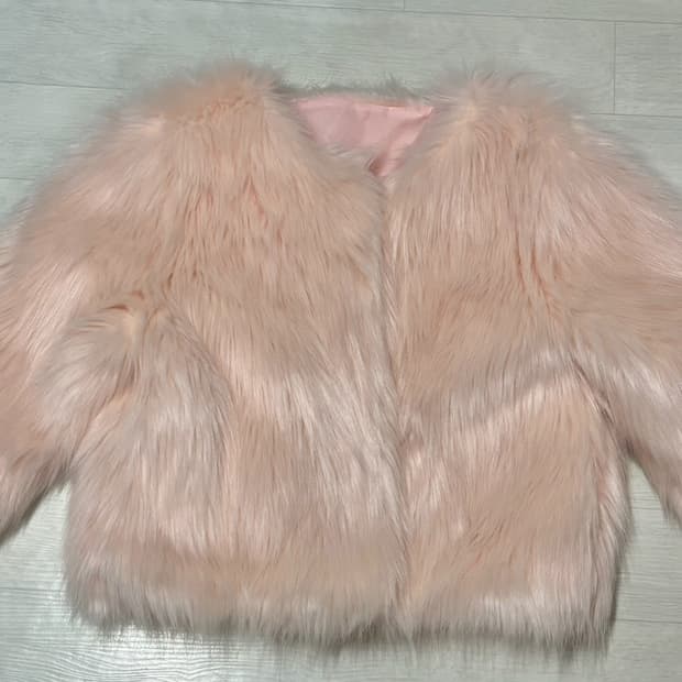 갸루 밍크 털 자켓