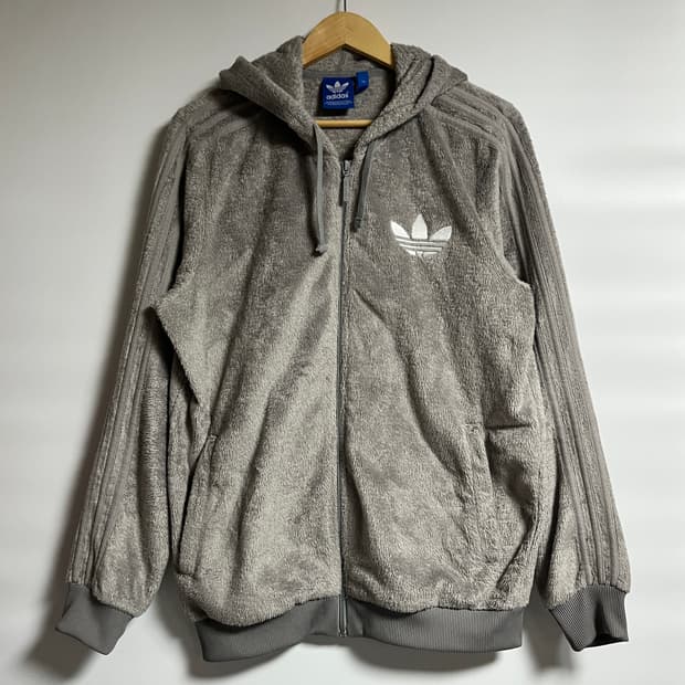공용 아디다스 쉐르파 후드집업 자켓 플리스 110