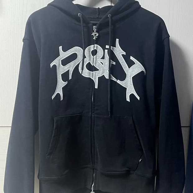 펑크앤요 후드집업 블랙 M