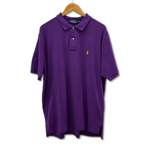 폴로 랄프로렌 퍼플 반팔 카라 티셔츠