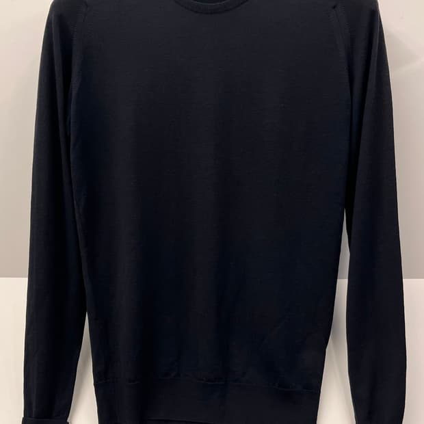 존 스메들리 메리노 울 스웨터 S 블랙