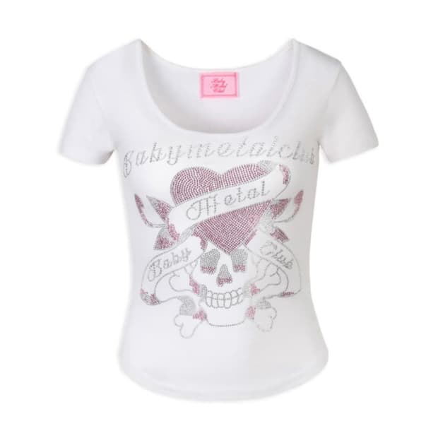 베이비메탈클럽 베메클 트윙클 스컬티 화이트