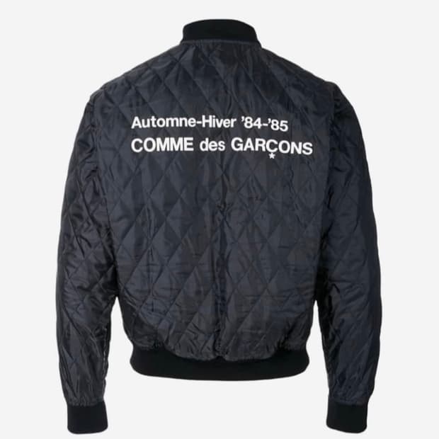 [XXL] 꼼데가르송 스태프 퀄팅 누빔 블루종 자켓 집업 cdg