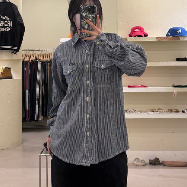 오시코시 빈티지 히코리 스트라이프 셔츠 U1516