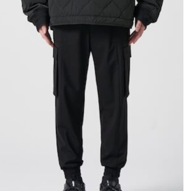 준지 울 블렌디드 카고 조거 팬츠 50