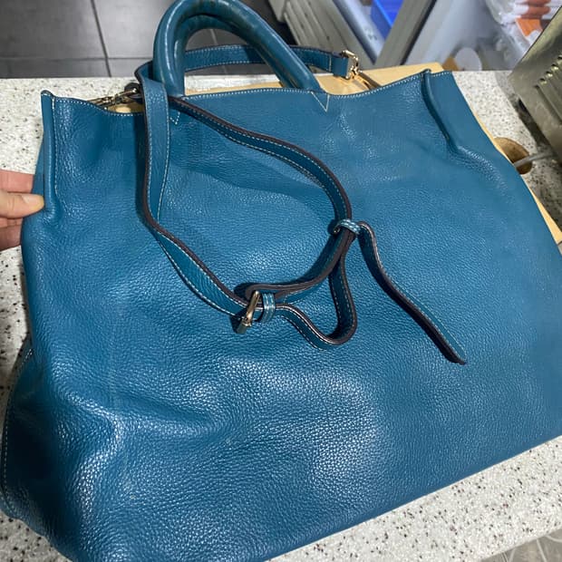 상태 좋은 청록색 리얼 빅백