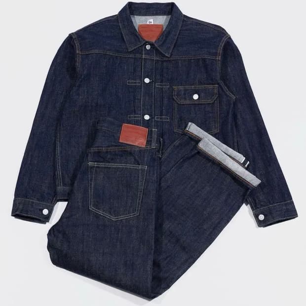 아웃스탠딩 / 멋랩 1세대 셀비지 데님 셋업 / M,M