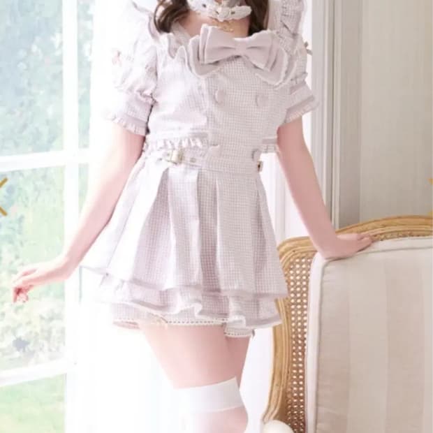 리즈리사 초커 트렌치 스타일 셋업 하트 쵸커 핑크양산형 지뢰계양지뢰스나원