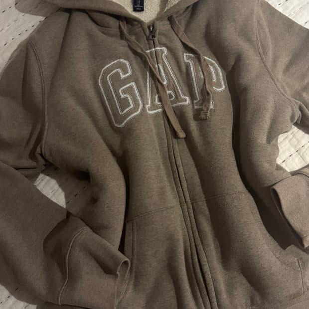 대대장 갭 초코우유맛 양털 후드집업 판매 브라운 베이지