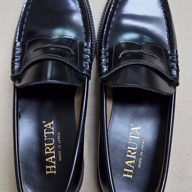 하루타 소가죽 페니로퍼 HS-906_BLACK