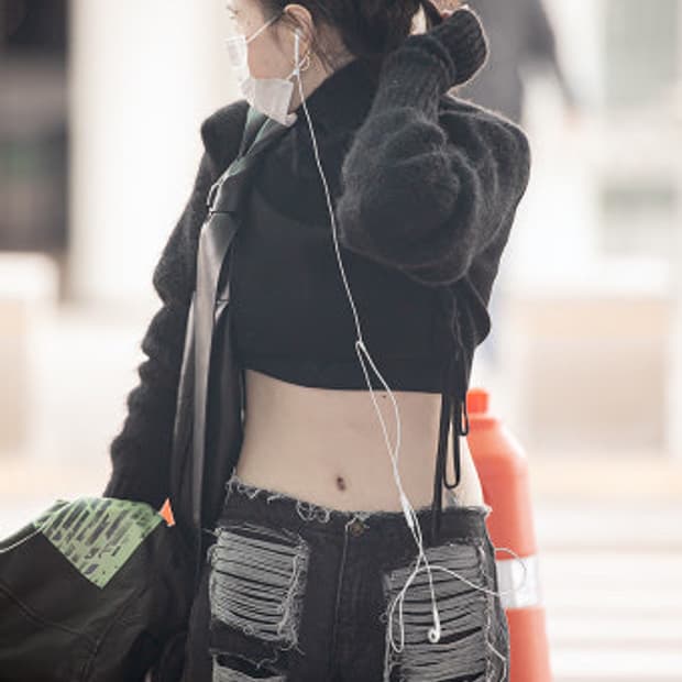 게이트리스 찢청 데님