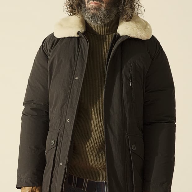 유니폼브릿지 레인저 다운 파카 점퍼 코트 블랙 L