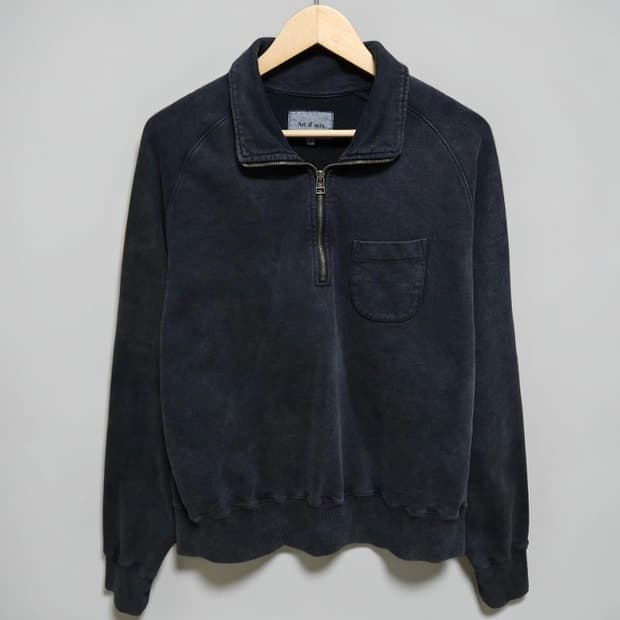 100 Art if acts 아트이프액츠 맨투맨 가먼트다잉 하프집업