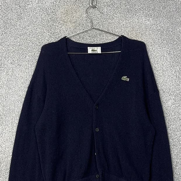 라코스테 울 100 니트 가디건