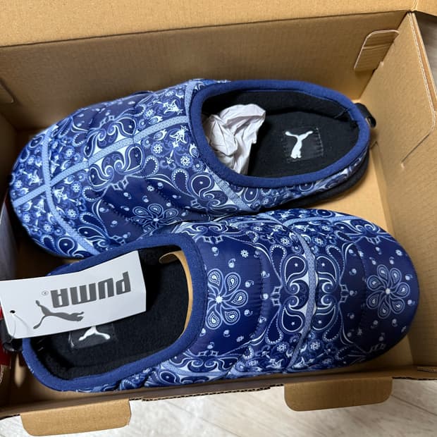 퓨마 스커프 패딩 뮬