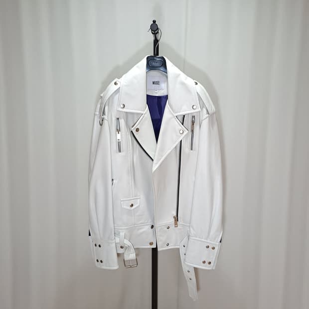 (택포) 뮤제 오버핏 이태리 수입 양가죽 자켓 38 B3