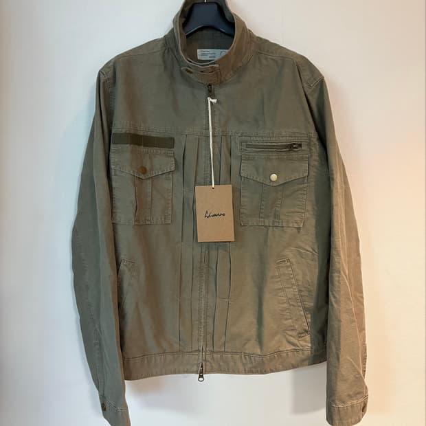 조우 Vintage Washed 5 Pockets Work Jacket