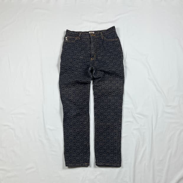 90’s 엠씨엠 mcm 자카드 패턴 팬츠 바지