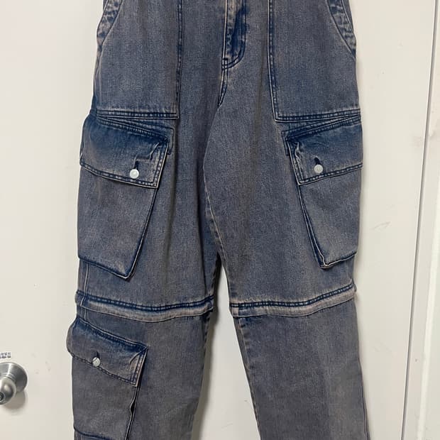 펜필드 2in1 와이드 카고 데님