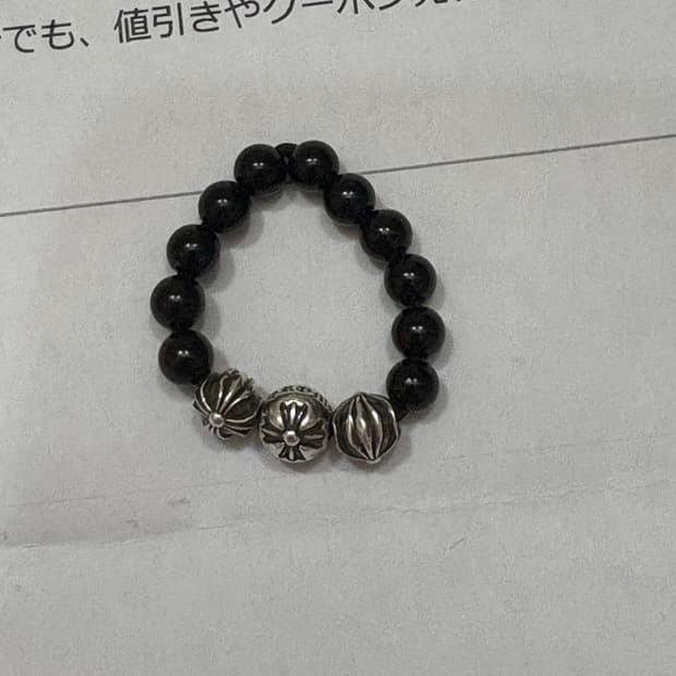 정품 크롬하츠 비즈 링