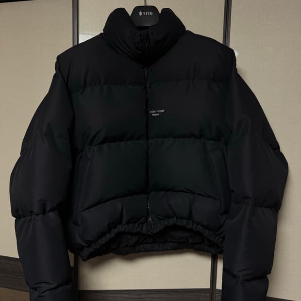 언더마이카 무.15 숏패딩 블랙 1사이즈