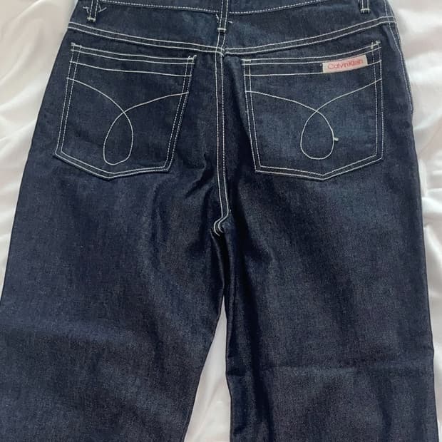 (쿨거4) 캘빈클라인 생지 와이드 데님 팬츠