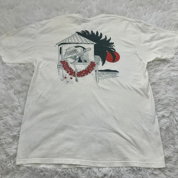 스투시 배색 프린팅 반팔 1025 y2k 스트릿 갸루 펑키 일본빈