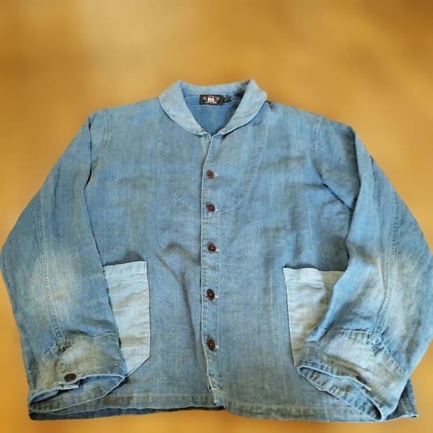RRL 숄카라 데님 자켓