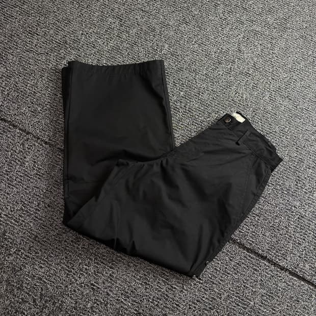 FRIX 버클 디테일 블랙 와이드핏 팬츠 3891