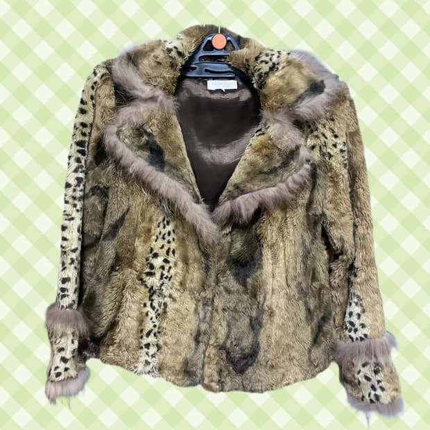 와투케 오리엔탈 페어리 레오파드 퍼자켓๑๑)۶